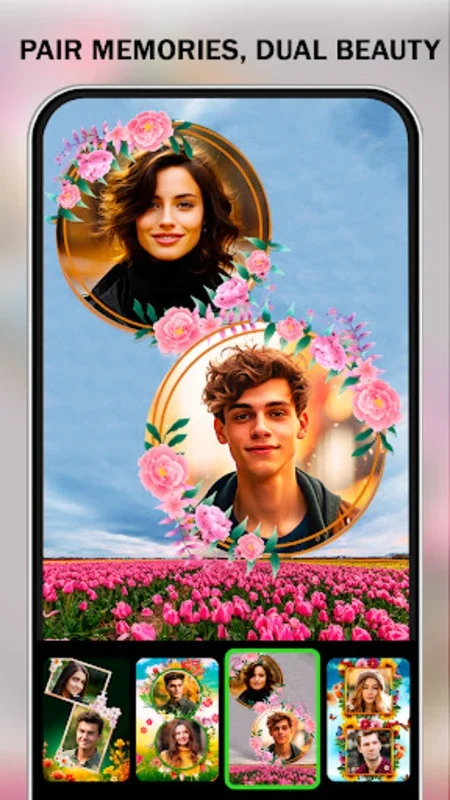 Flora Garden Photo Frame for Android - Create Art with Nature Frames