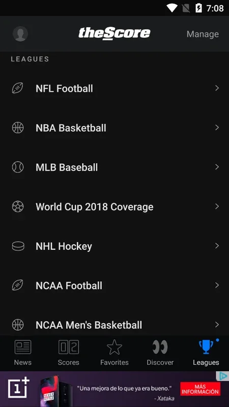 theScore for Android - Stay Updated with Sports News