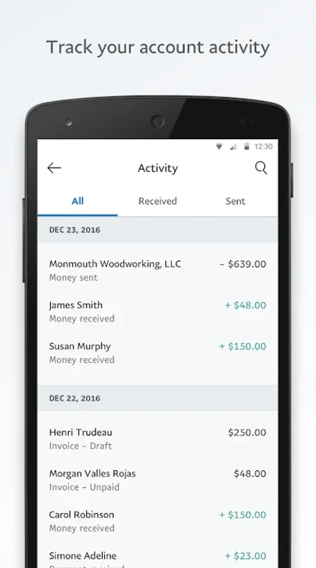 PayPal Business: Android App for Streamlined Business Finances