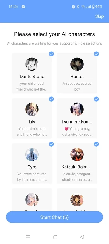 Hi.AI: Immersive AI Conversations and Character Creation on Android