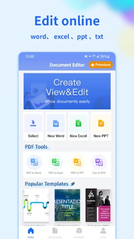 Document Editor:Word,Excel for Android - Manage Documents on the Go