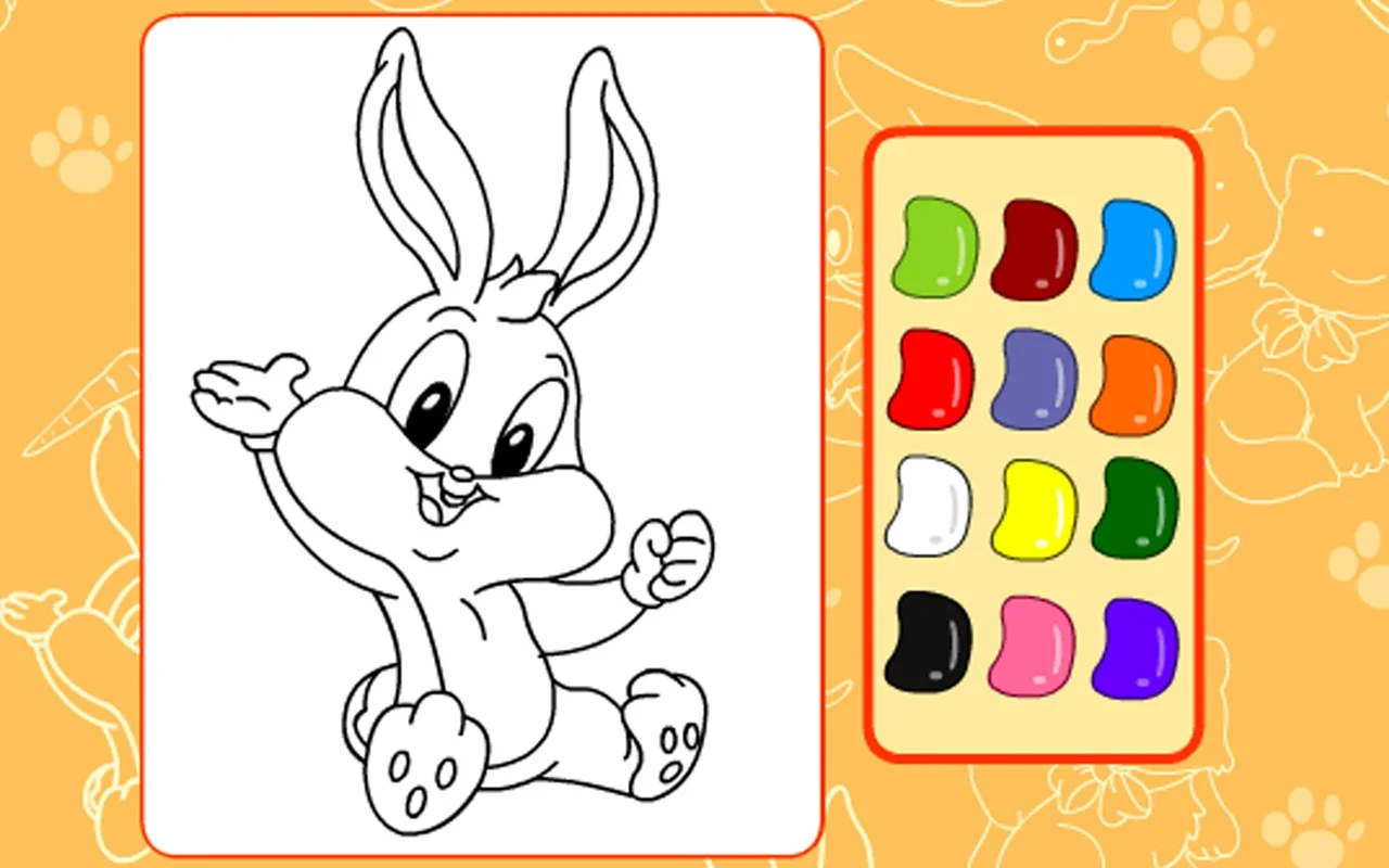 Bunny and Friends Coloring for Android - Fun Coloring App