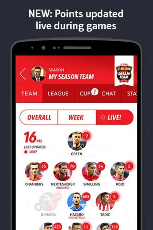 Dream Team for Android: Manage Premier League Stars