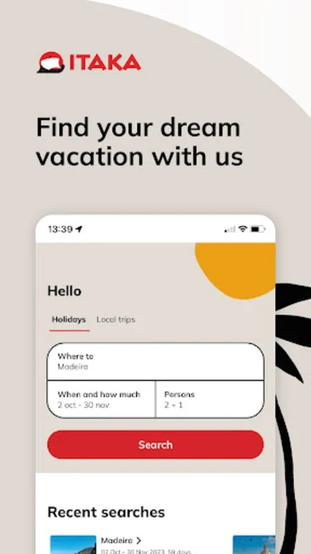 Itaka for Android - Simplify Vacation Booking