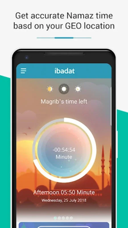 Ibadat-Prayer timing, Quran for Android - Enhance Your Faith