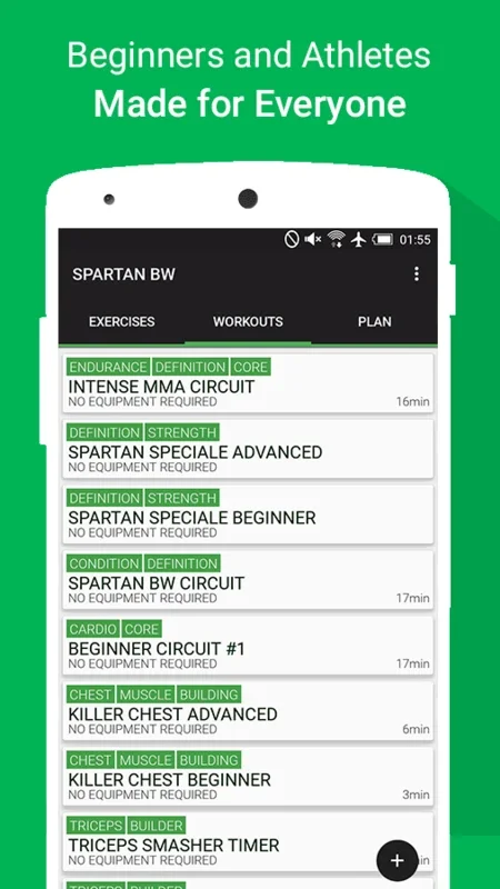 SPARTAN BODYWEIGHT FREE for Android: Transform Your Fitness