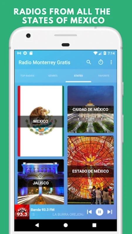 Radio Monterrey - Nuevo Leon for Android: Diverse Radio Content