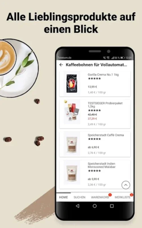 roastmarket - Kaffee Online for Android - Explore Premium Coffee Online