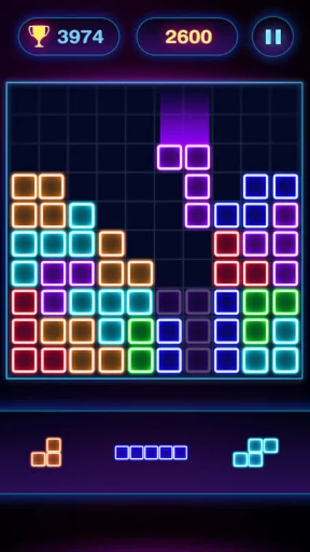 Glow Block Puzzle for Android - No Cost, Offline Puzzle Fun