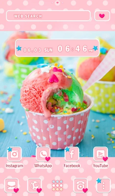 Colorful Ice Cream for Android - Aesthetic Device Transformation