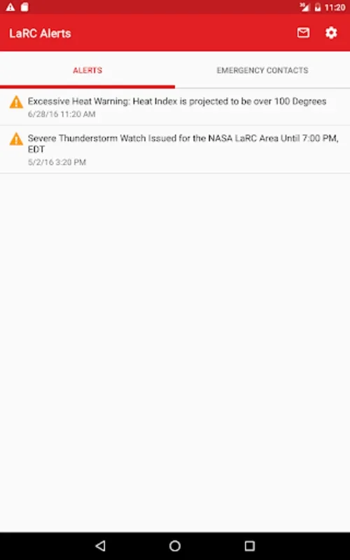 LaRC Alerts for Android: Stay Informed at Langley Research Center