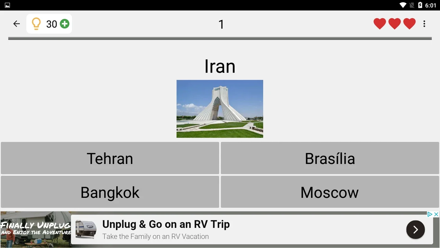 Capitals of the World for Android - No Downloading Needed