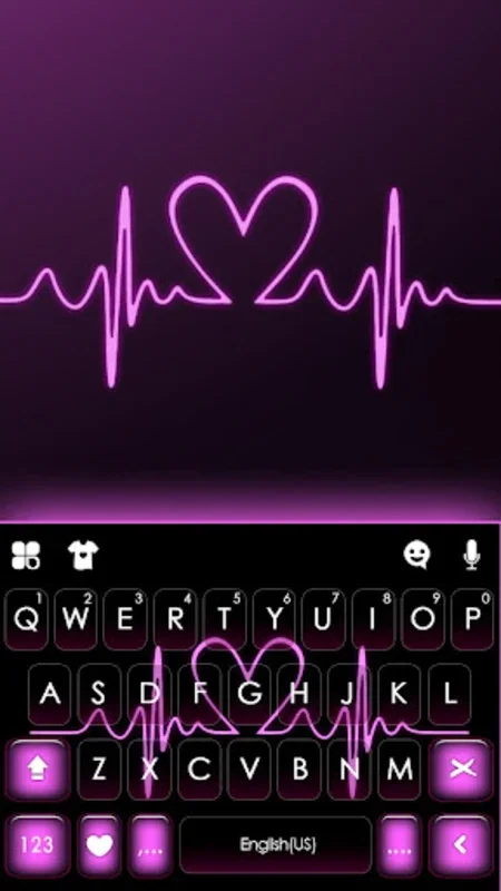 Pink RGB Heart Keyboard for Android - Elevate Your Typing