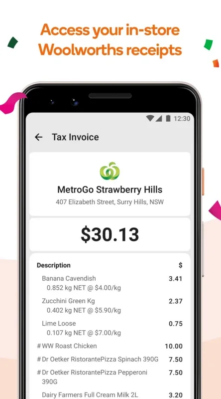 Woolworths Rewards for Android: Earn Points on Purchases