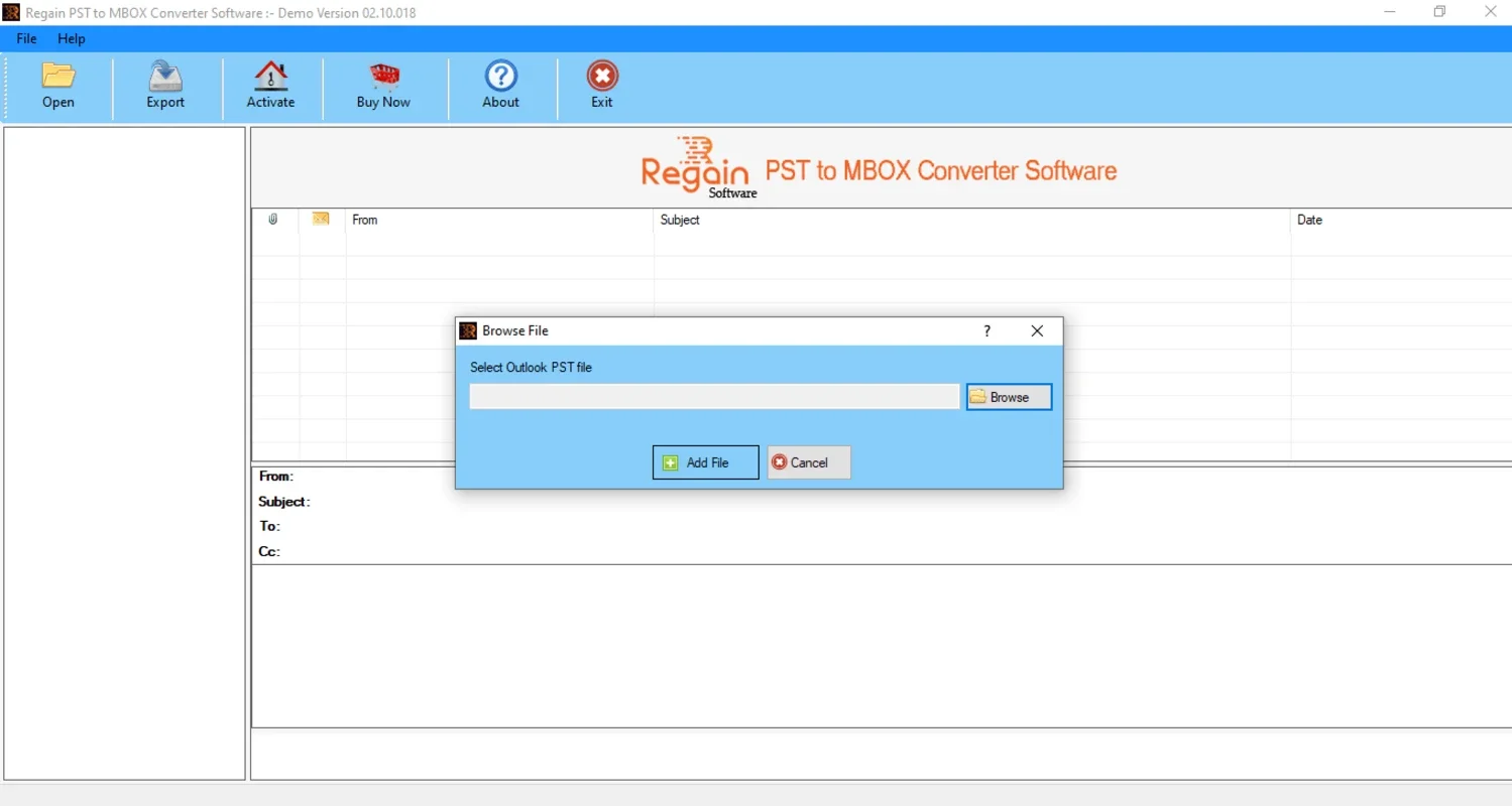 Regain PST to MBOX Converter for Windows: Convert with Ease