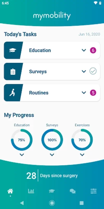 mymobility for Android - Enhance Hip/Knee Surgery Recovery