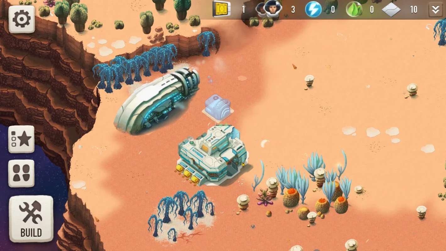 Lunar Battle for Android - Build and Manage Your Space Colony