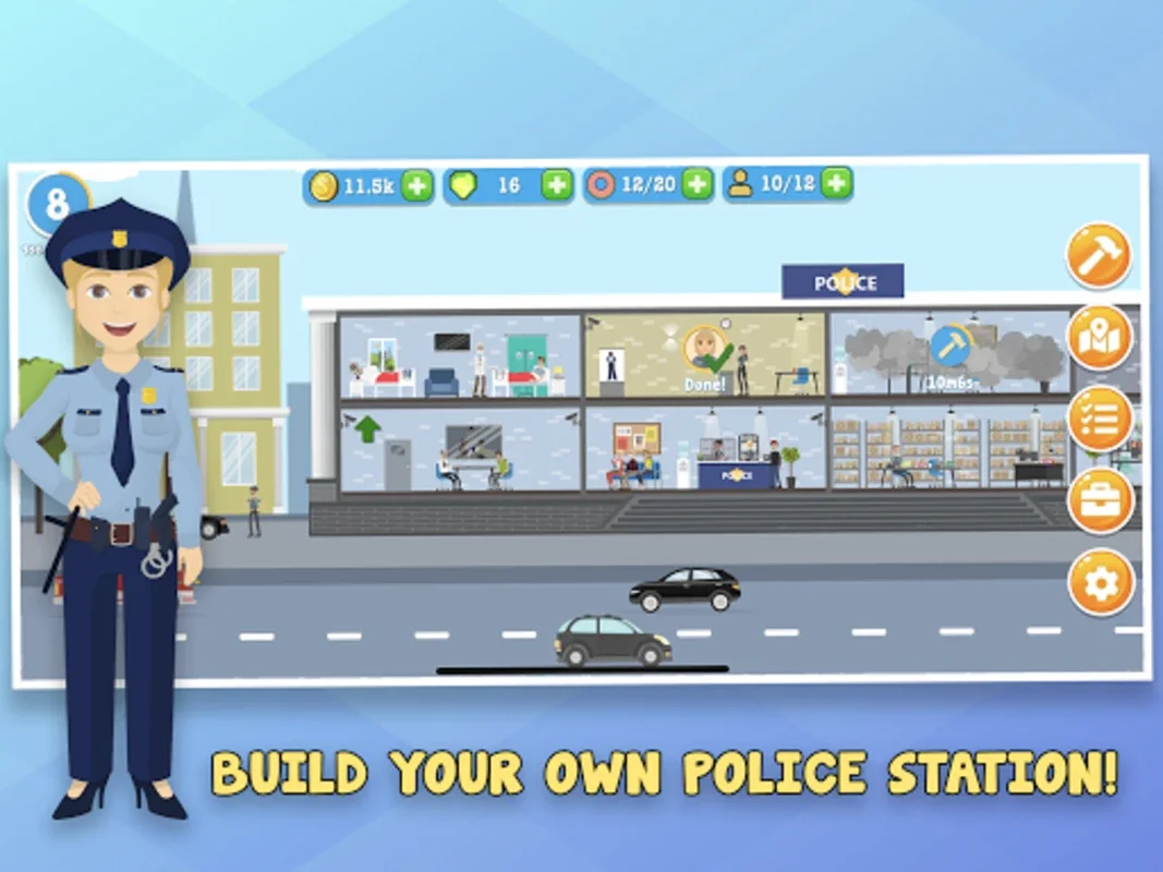 Police Inc: Tycoon police stat for Android - Strategic Police Station Management