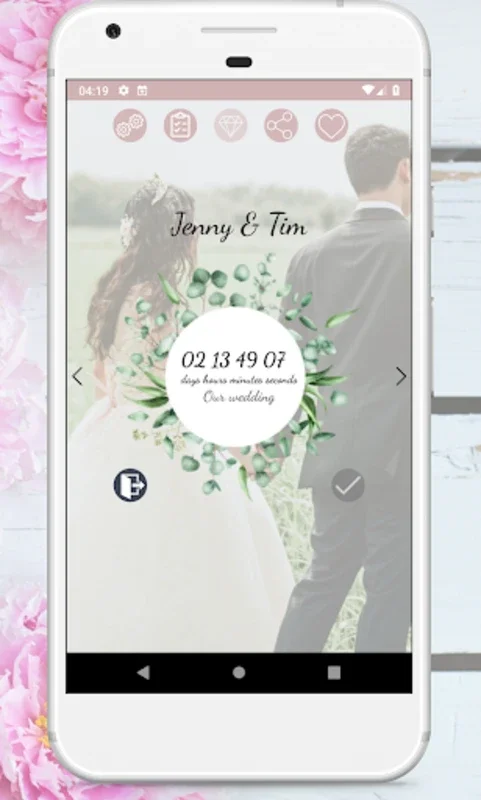 Wedding Countdown Boho Vintage for Android - Plan Your Dream Wedding