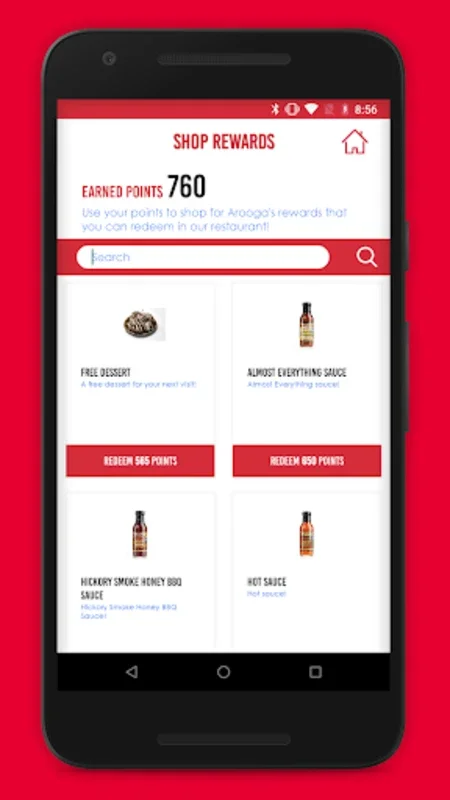 Arooga for Android: Order, Earn Rewards & More