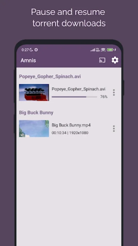 Amnis for Android: Seamless Video Streaming