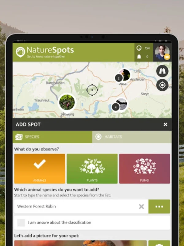 NatureSpots - Observe Nature on Android