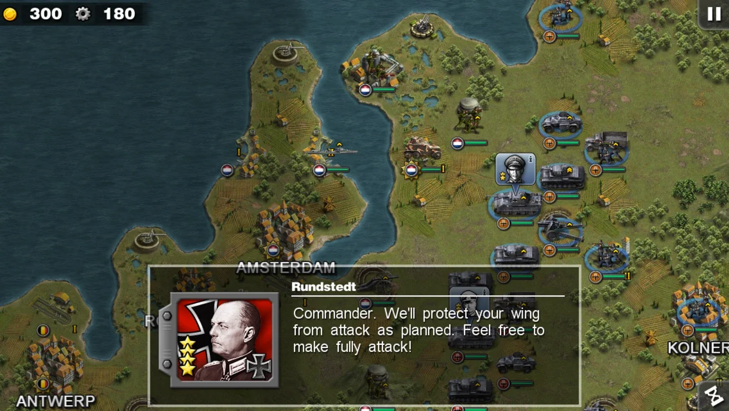 Glory of Generals HD for Android: Command WWII Battles