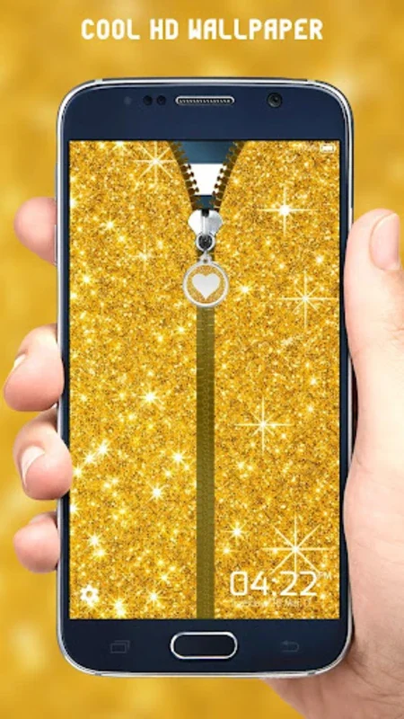 Glitter Zipper Lock Screen for Android - Secure Your Phone