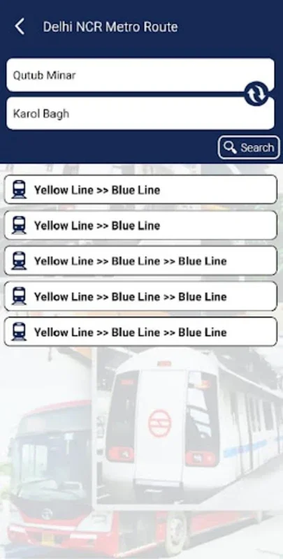 Delhi Public Transport - Metro and DTC Bus Routes for Android