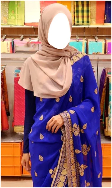 Women Hijab Saree Photo Suits for Android: A Fashionable Try - On Experience