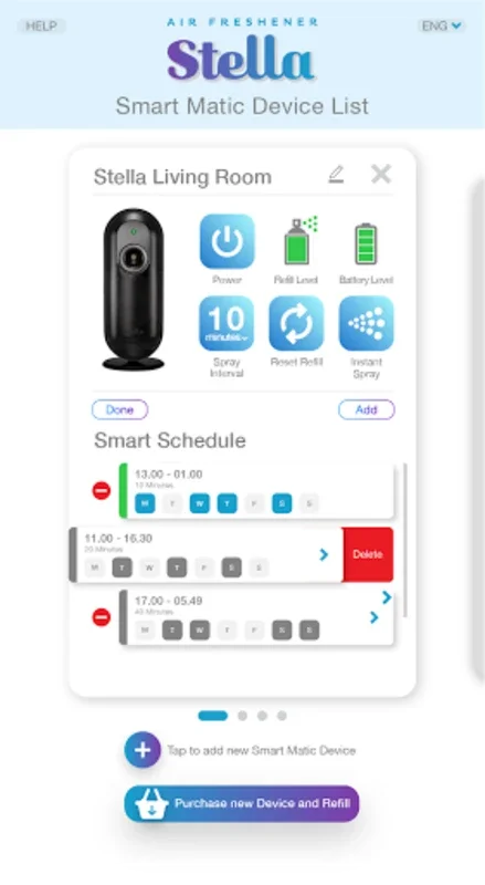 Stella Smart App for Android - Enhanced Air Freshener Management