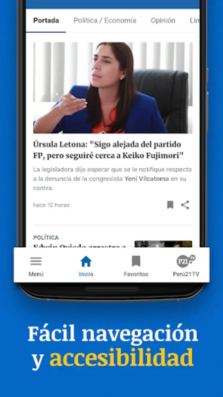 Perú21 for Android - Stay Informed with the Latest News