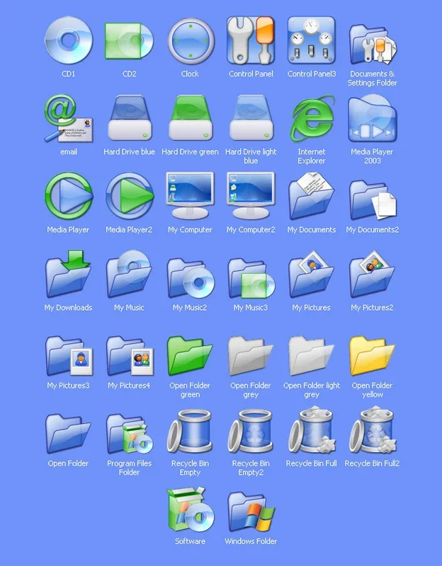 XP iCandy Icons 1 for Windows - Enhance Your UI