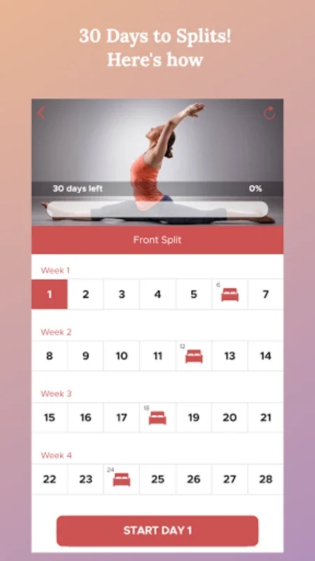 30 Day Splits Challenge for Android: Achieve Flexibility