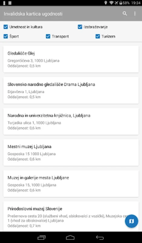 Invalidska kartica ugodnosti for Android - Access EU Discounts