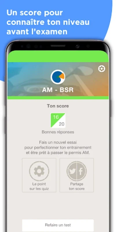 Permis AM / BSR for Android: Interactive AM Exam Prep