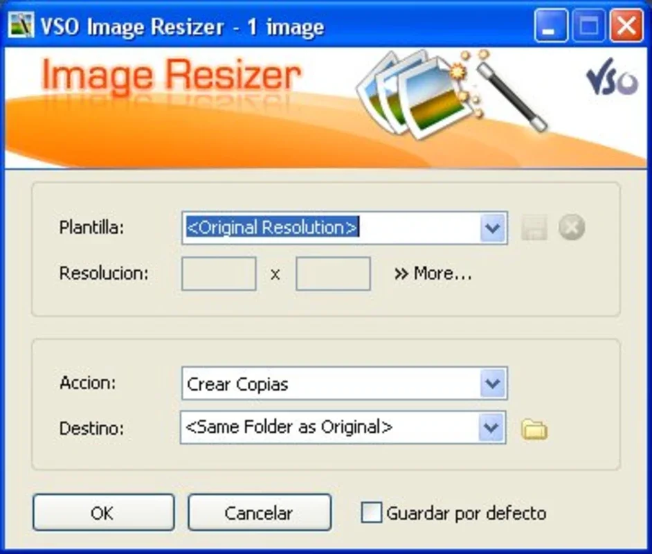 VSO Image Resizer for Windows - Effortless Image Resizing