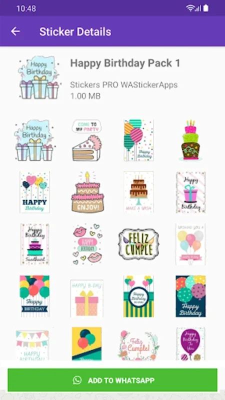 Stickers Happy Birthday for Android - Send Vivid Birthday Greetings