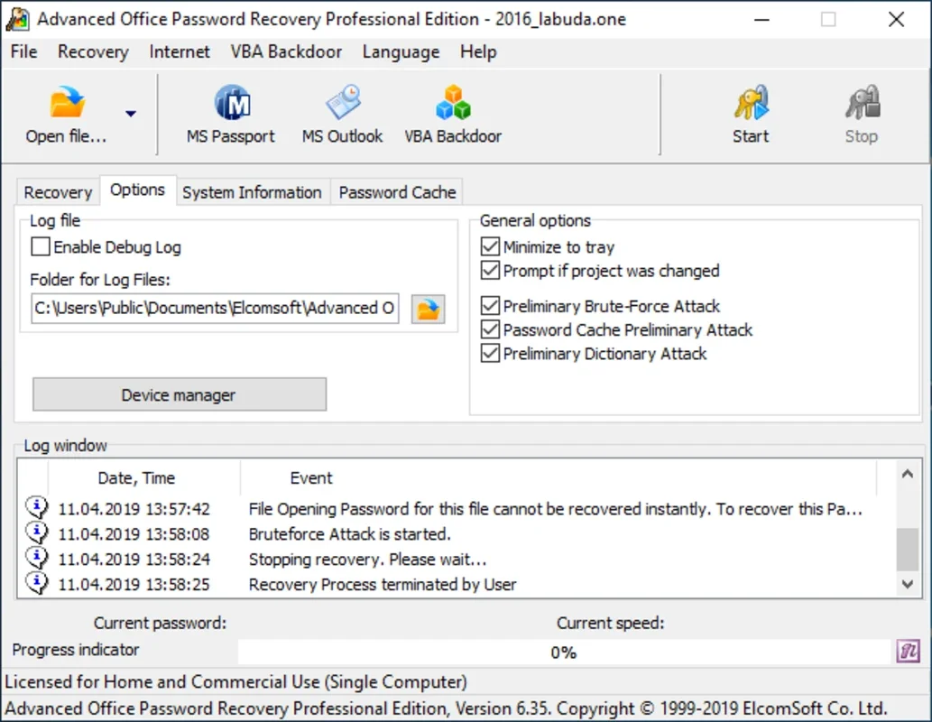 Advanced Office Password Recovery for Windows - Recover Passwords Easily