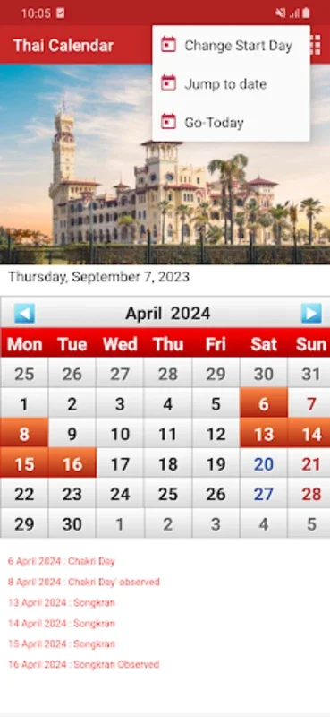 Thai Calendar for Android - Keep Track of Holidays and Events