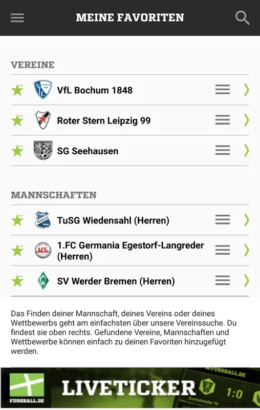 FUSSBALL.DE for Android - The Ultimate Football App