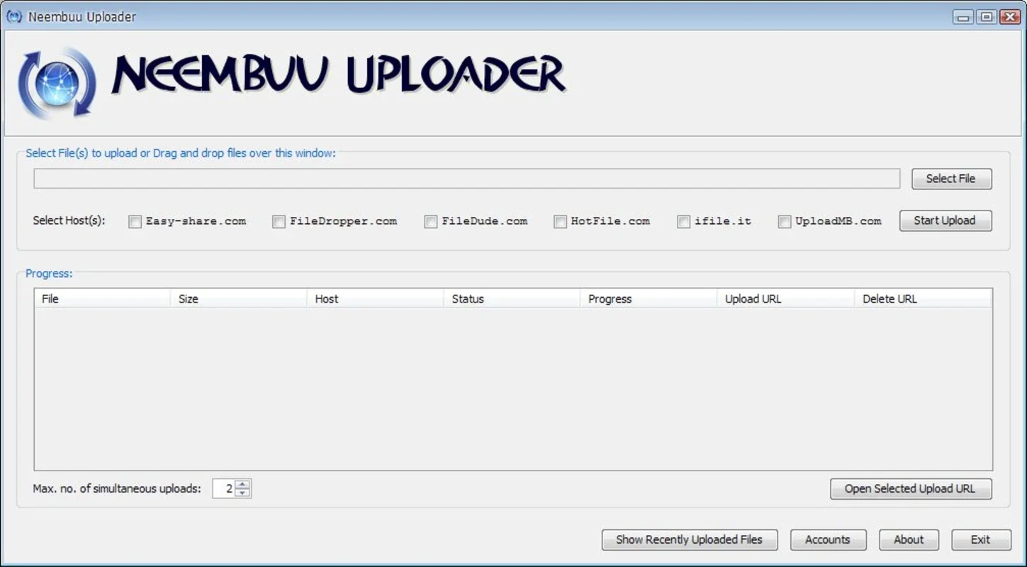 Neembuu Uploader for Windows - Free File Upload Solution