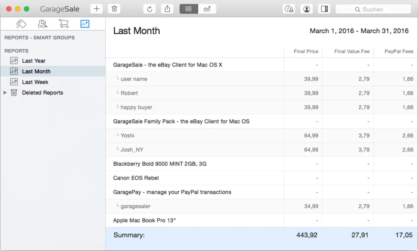 GarageSale for Mac - Manage eBay Sales Easily