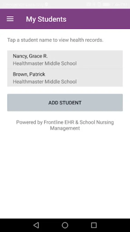 Frontline Health Portal for Android - Stay Connected to School Health