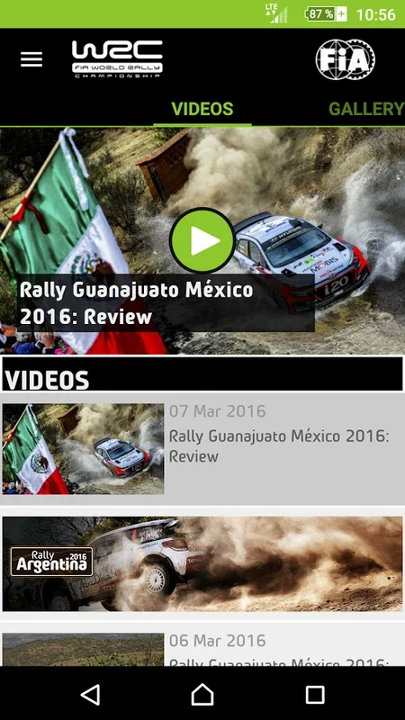 WRC for Android - Official App for FIA World Rally Championship