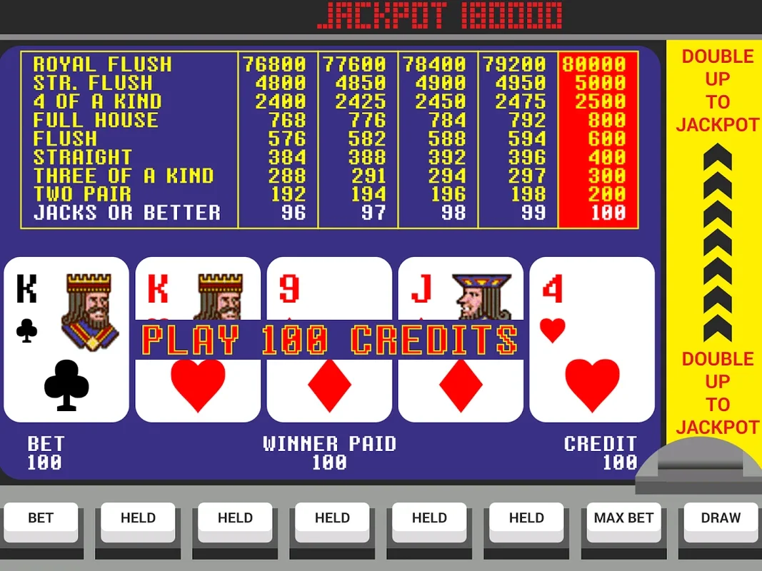 Video Poker Jackpot for Android - Play and Win Big