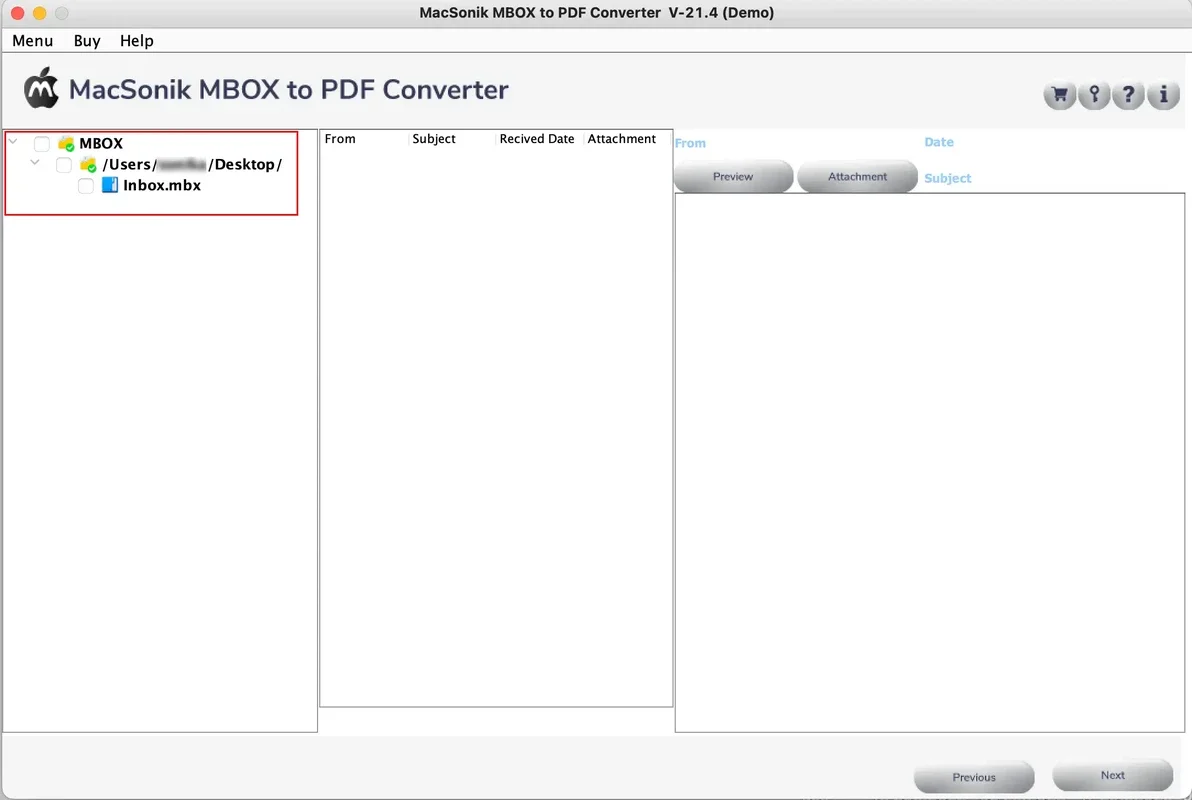 MacSonik MBOX to PDF Converter Tool for Mac - Efficient Conversion