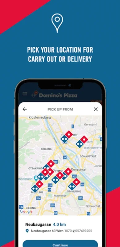 Domino’s Pizza Austria for Android: Seamless Ordering