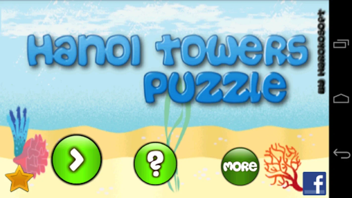 Hanoi Towers Puzzle for Android - No Downloading Needed