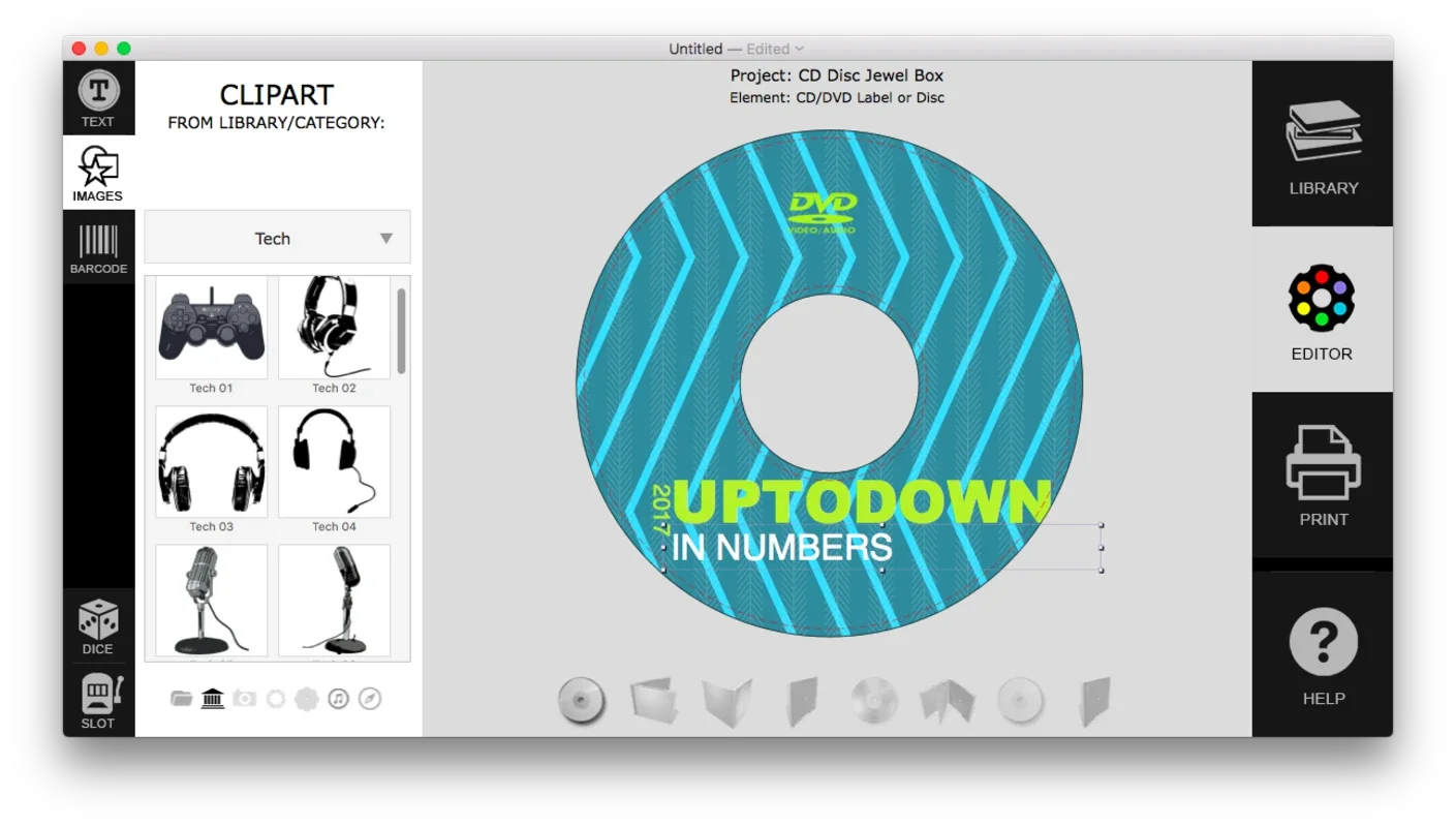 Revolver CD Cover for Mac - Professional CD/DVD Design